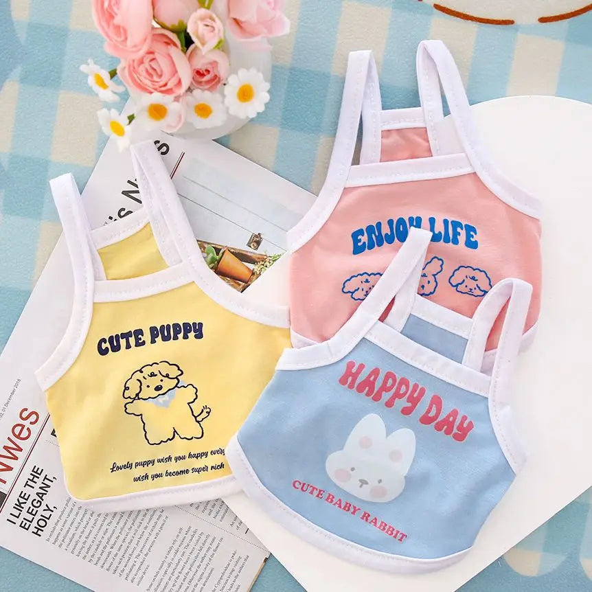 Lightweight Printed Pet Vest – Summer Shirt