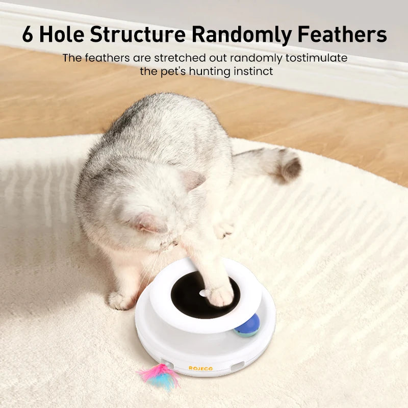 ROJECO 2-in-1 Smart Cat Toy Set